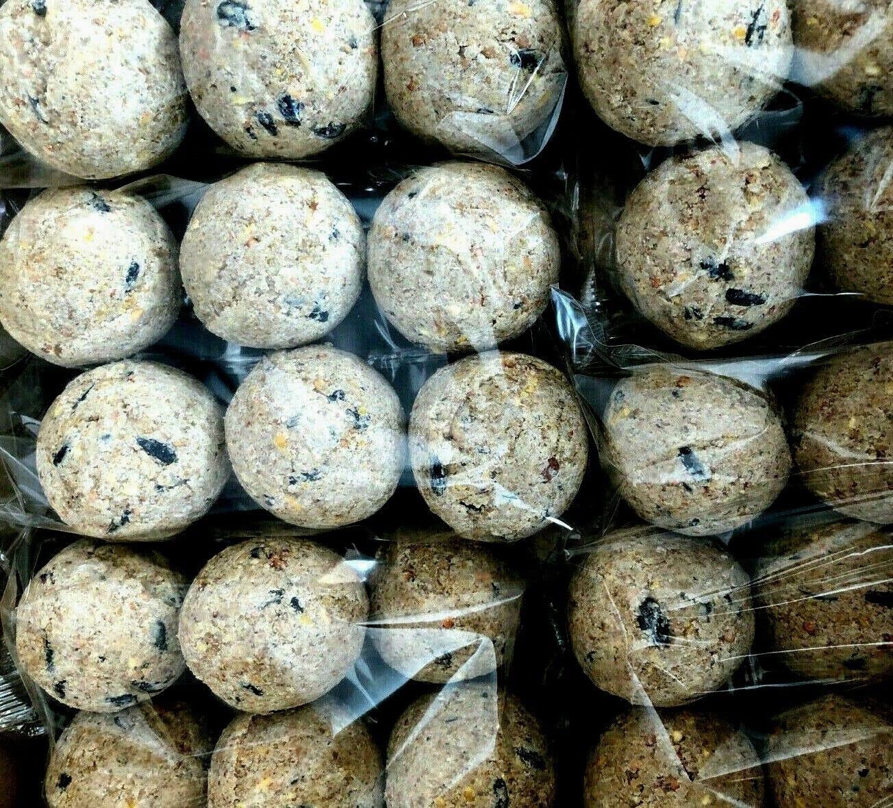 Bucktons High Energy Fat Balls - Box of 150 x 90g Boost Natural Suet Food for Wild Garden Birds. Great for Ground Feeder, Bird Tables. Comes with Topline Card.