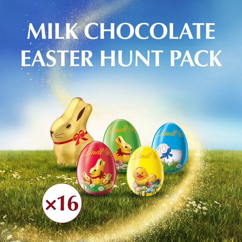 Lindt LINDOR Easter Eggs & Bunnies Hunt Pack β 160g