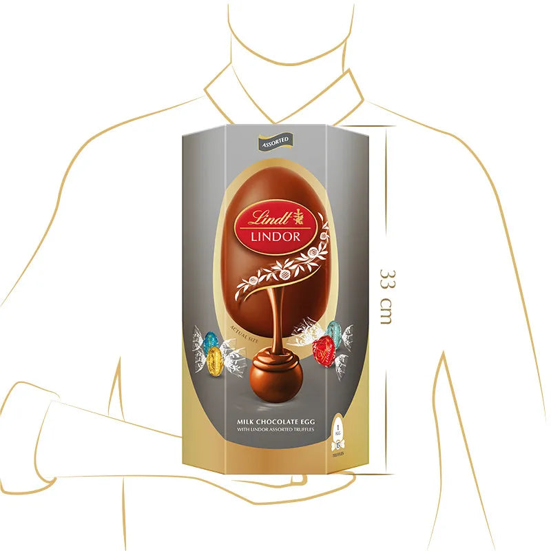 Lindt LINDOR Silver Assorted Easter Egg β 348g Premium Gift Box