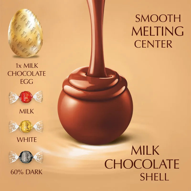 Lindt Lindor GOLD Easter Egg with Assorted Truffles 260g