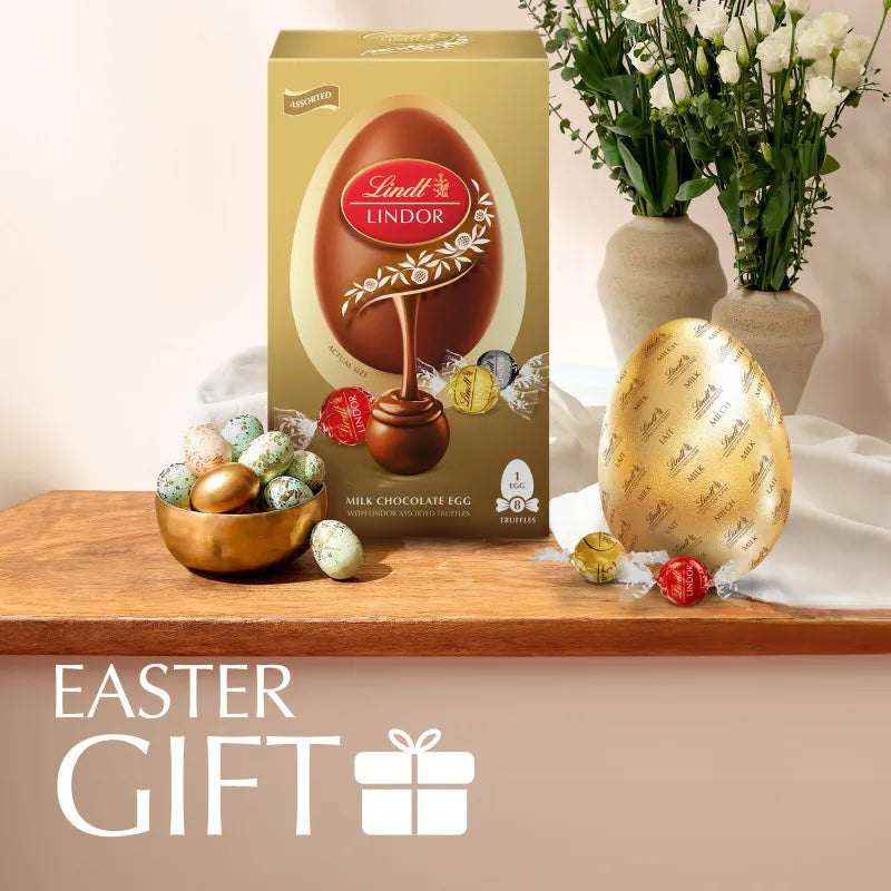 Lindt Lindor GOLD Easter Egg with Assorted Truffles 260g