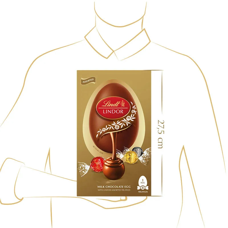 Lindt Lindor GOLD Easter Egg with Assorted Truffles 260g