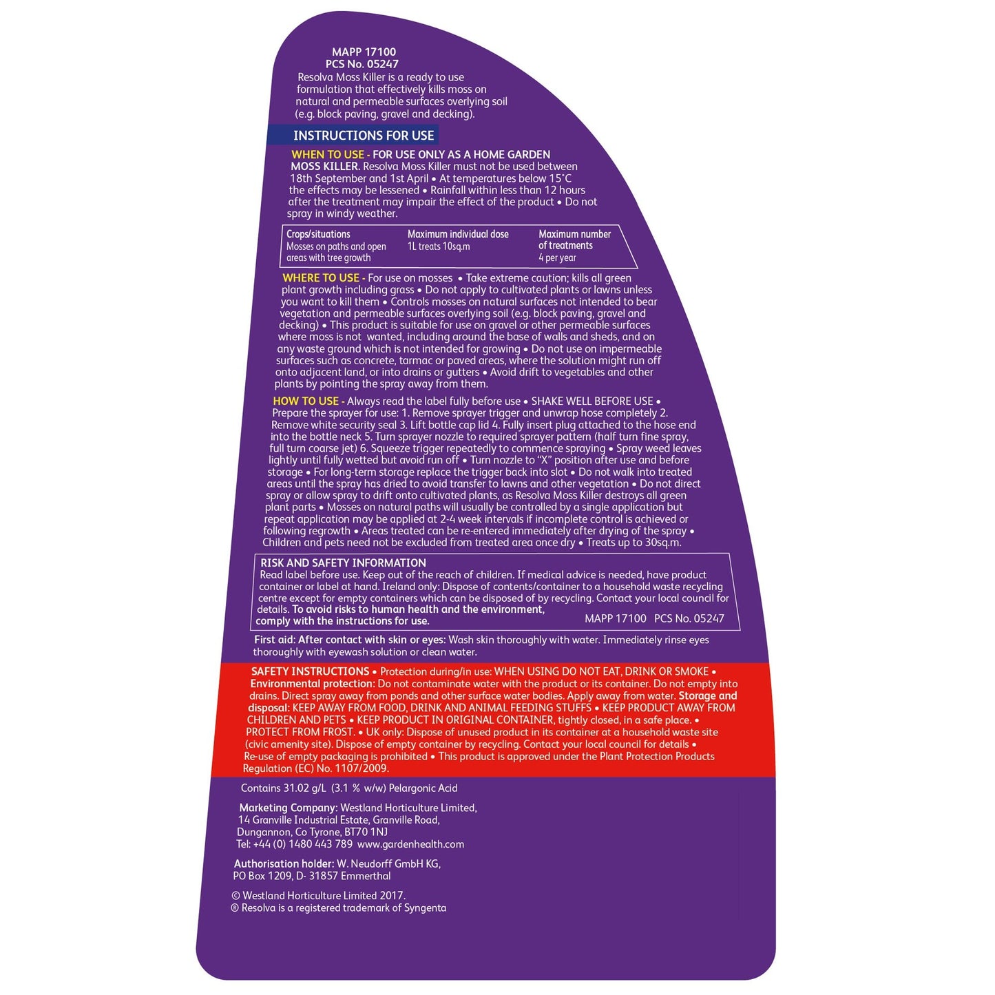 Resolva Ready to Use Moss Killer