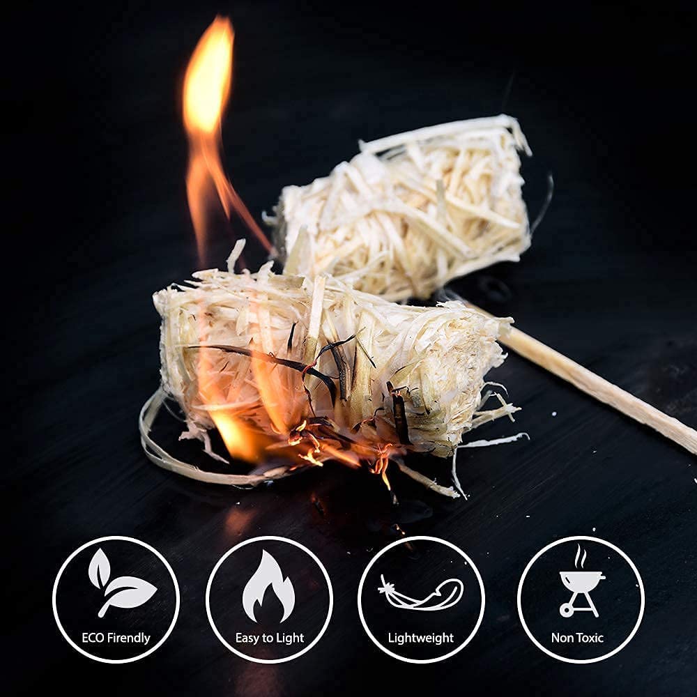Big K Barbecue Grill Charcoal 3x3kg Lumpwood + Woodies Wood Wool Firelighters 300g