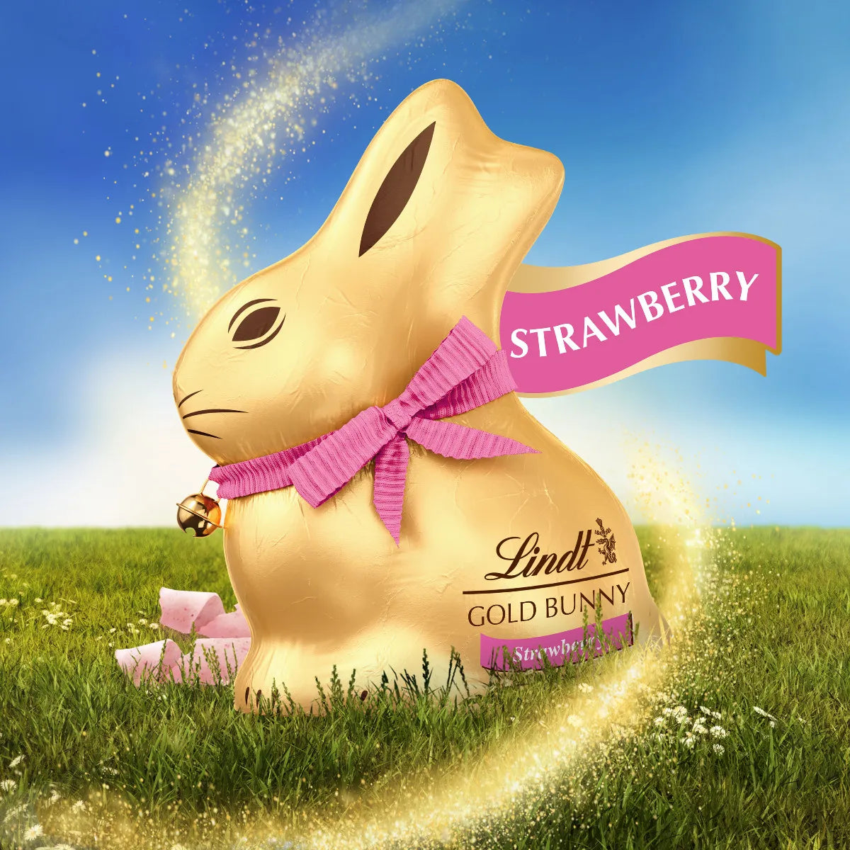 Lindt Chocolate Easter Bunny Assortment β 4 x 100g Bunnies (Milk, White, Salted Caramel & Strawberry White)
