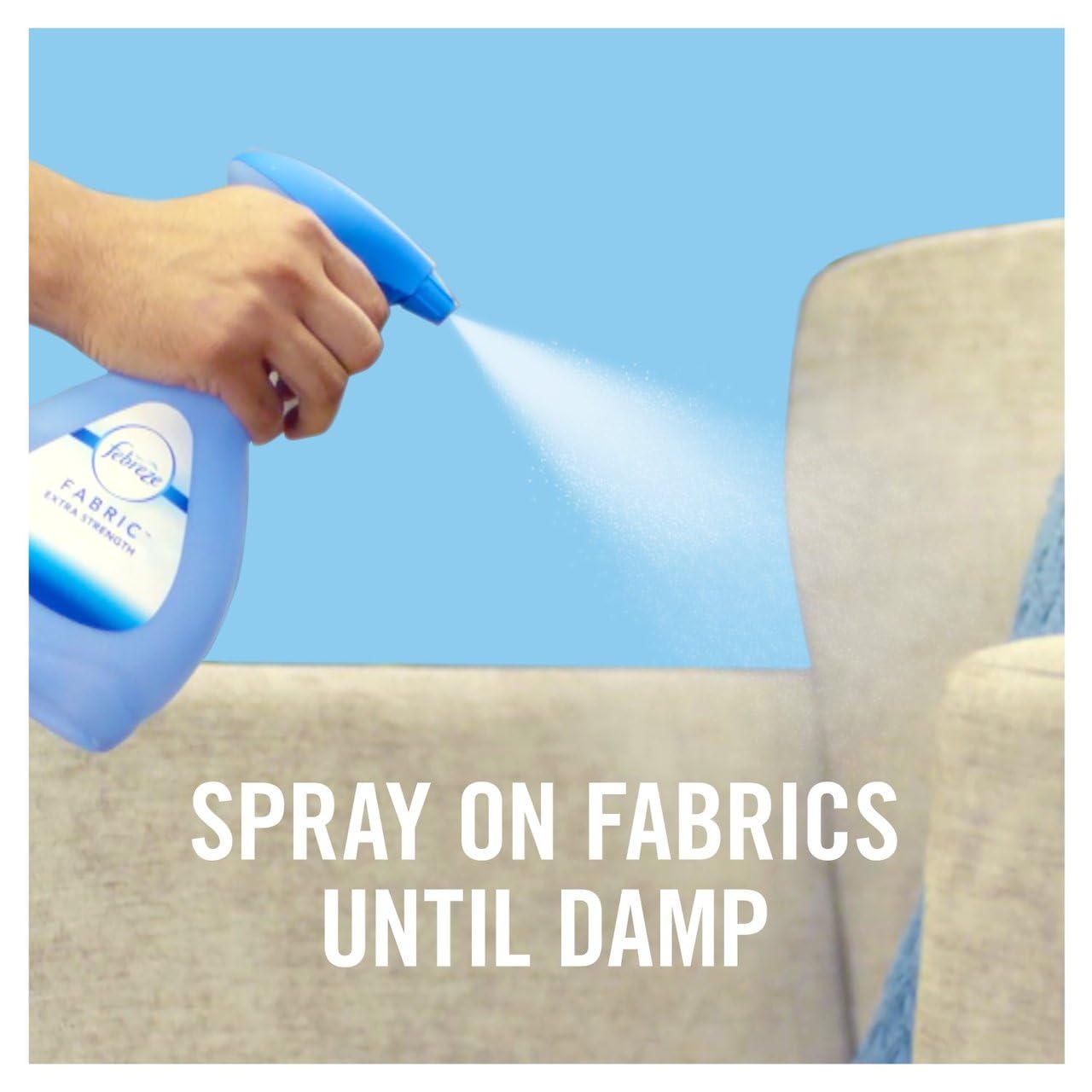 Topline Fabric Freshener Room Spray Bundle - Pack of 3 x 375ml Cotton Fresh Water-Based Formula Fabric Spray, Carpet Freshener Odour Eliminator with Card. Room Fresheners for Home Bulk Buy