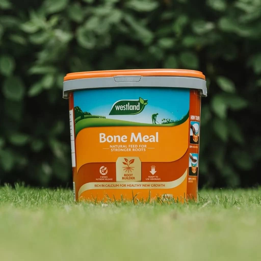 Natural Plant Feed Bonemeal Fertiliser - 8kg Bone Meal Plant Food & Root Builder Garden Fertiliser with Topline Card for Outdoor Garden Plants, Vegetable Roots, Hedges, Trees, Flowers