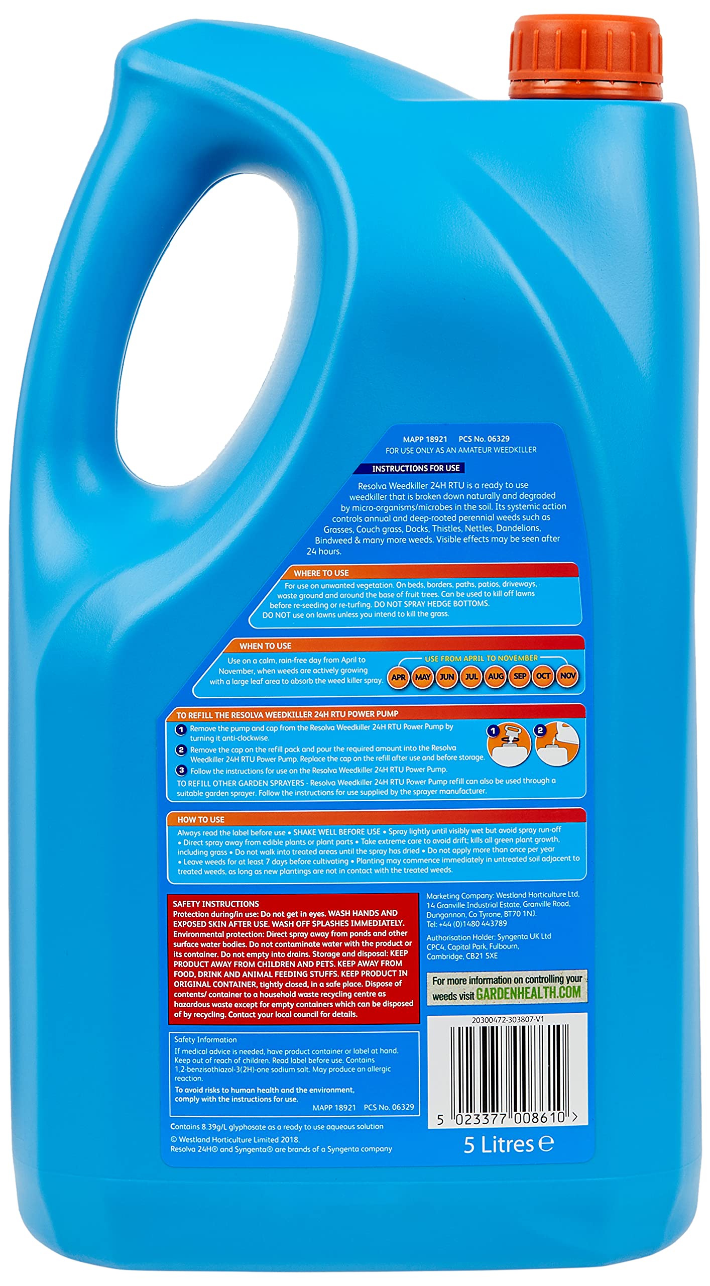 Resolva 24H Weedkiller Ready to Use 1L
