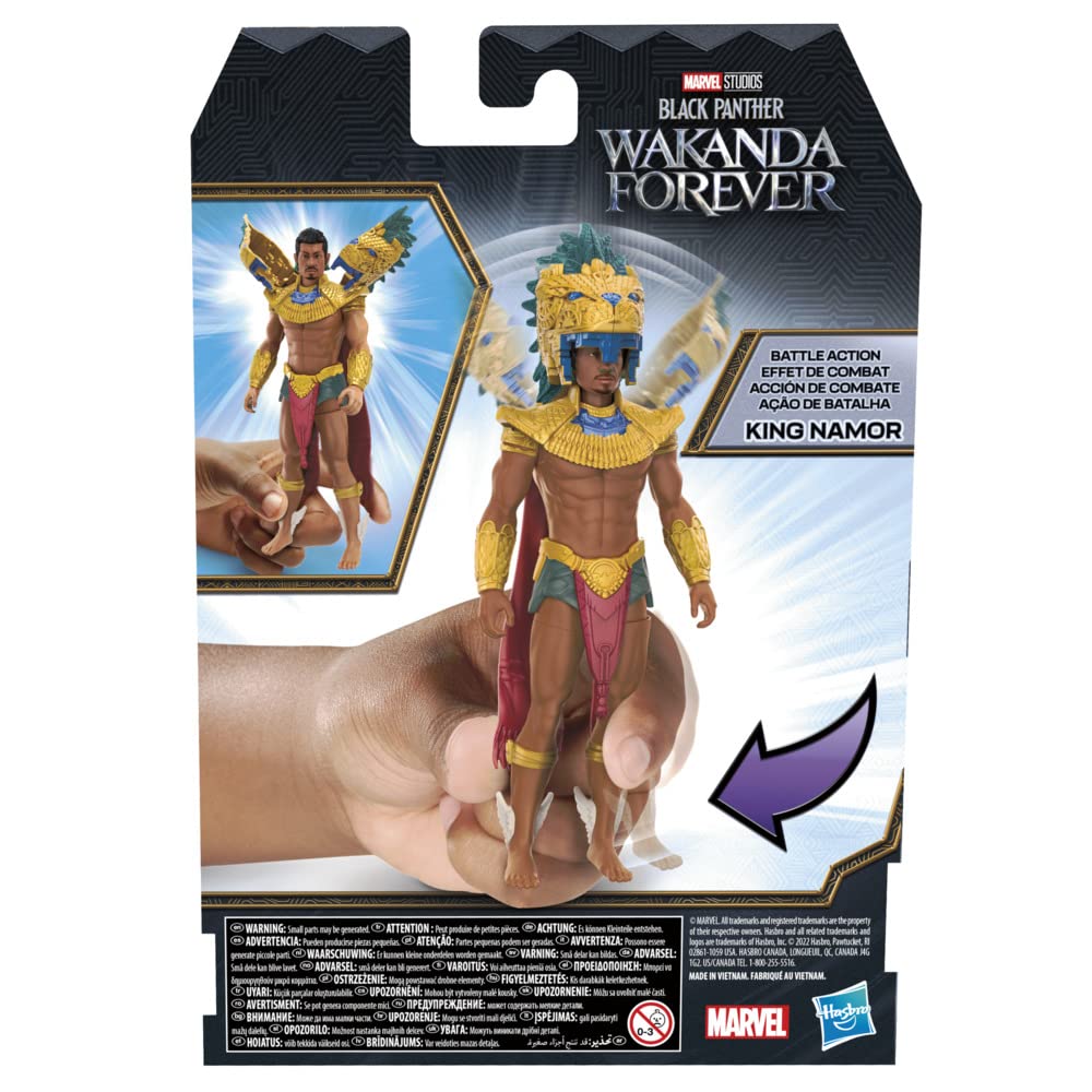 Hasbro Marvel Black Panther Wakanda Forever King Namor Action Figure 6in