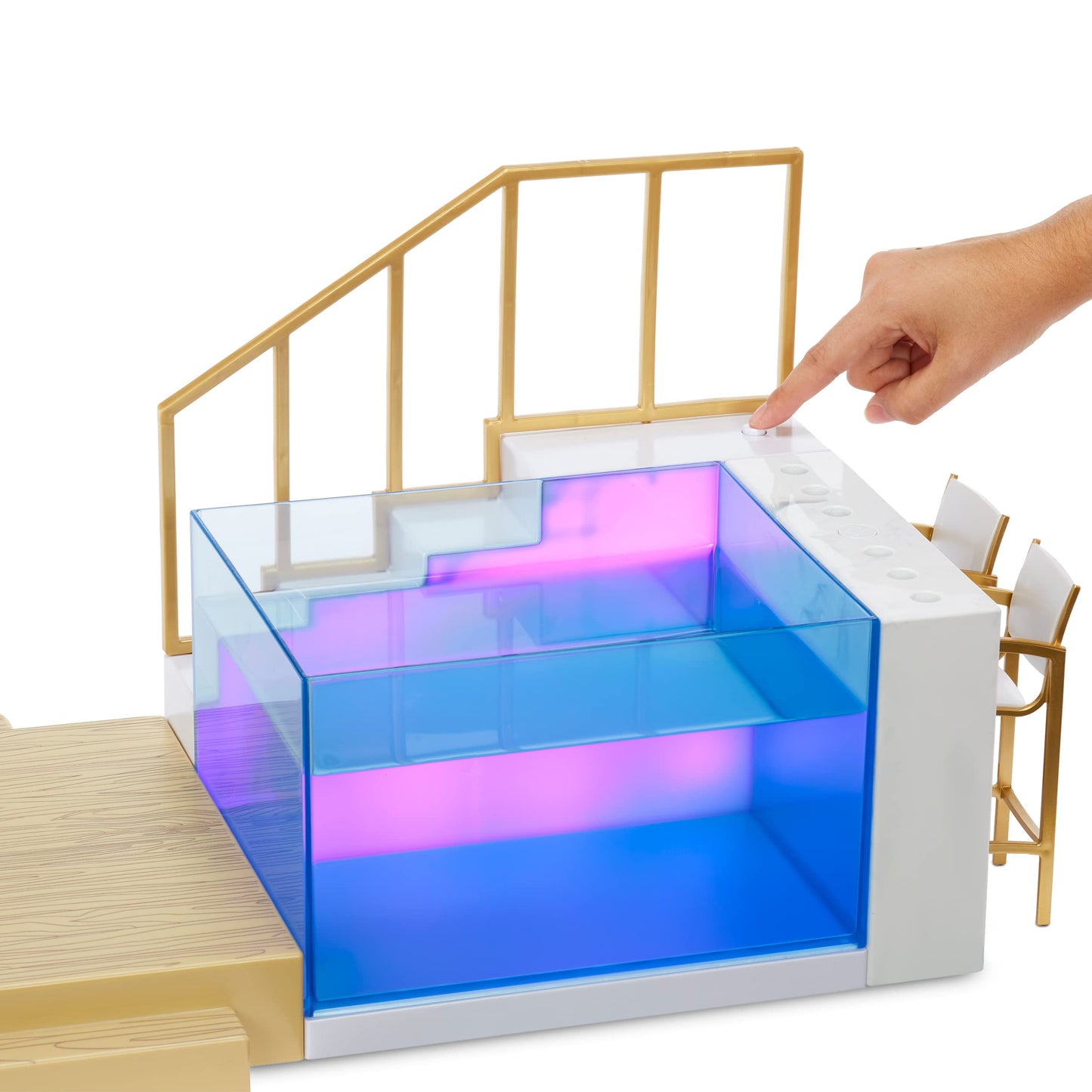 Rainbow High Pacific Coast Colour Change Pool & Beach Club Playset