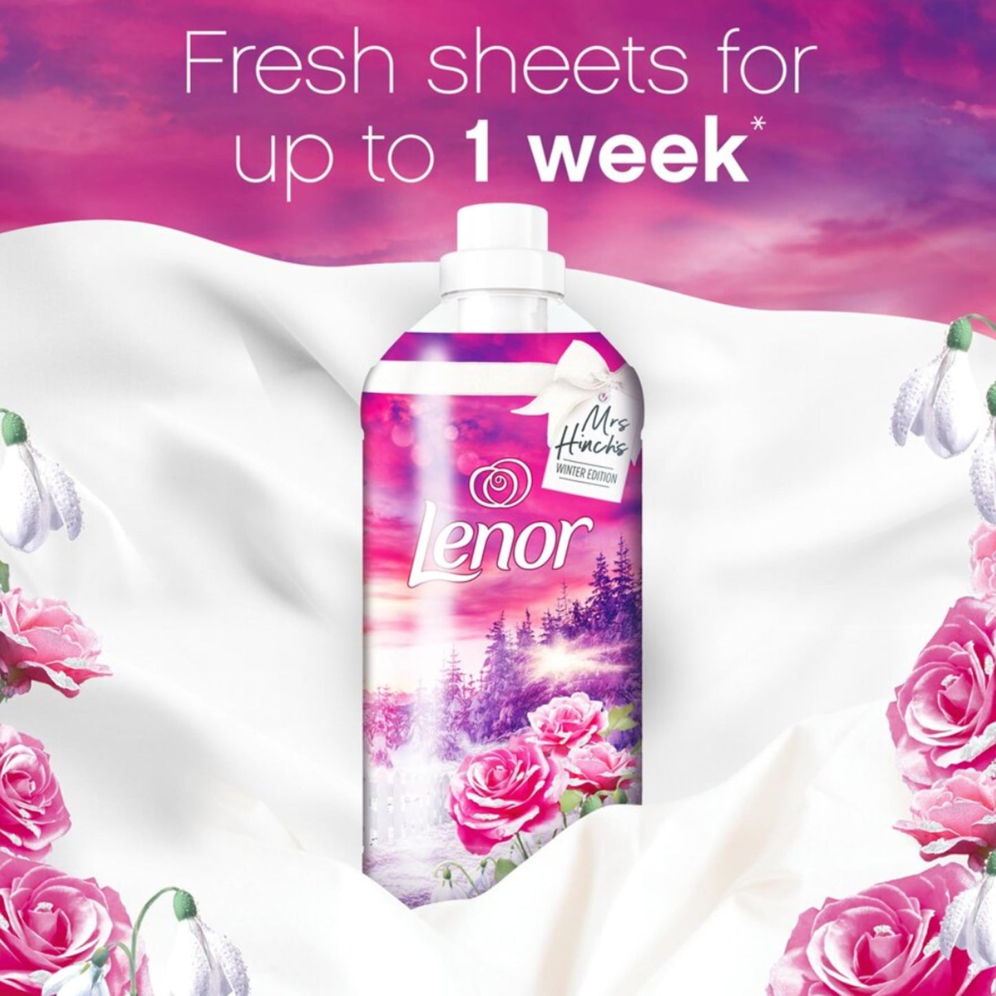 Laundry Fabric Softener Scent Booster - Mrs Hinch Bundle of Frosted Rose Fabric Conditioner 1650ml & 176g Scent Booster Laundry Beads. Laundry Detergent Bulk Buy with Topline Card