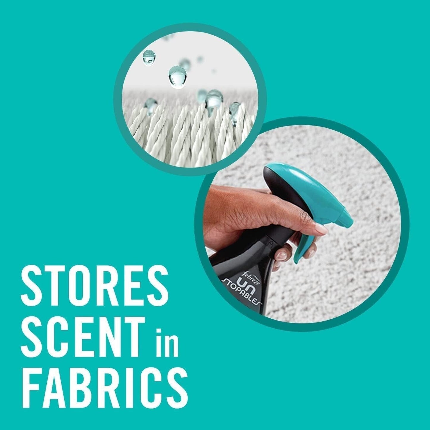 Fabric Freshener Room Spray Bundle - Pack of 2 x 500ml Unstoppable Fresh Scent Water-Based Formula Fabric Spray, Carpet Freshener, Odour Eliminator with Card. Room Freshener for Home Bulk Buy