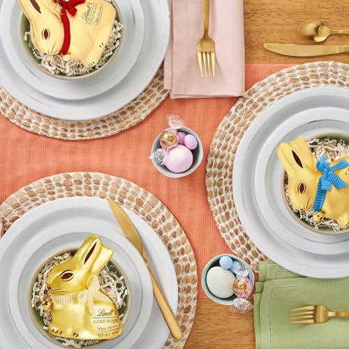 Lindt GOLD BUNNY Trio Pack – Milk, White & Salted Caramel Chocolate Bunnies (3 x 100g)