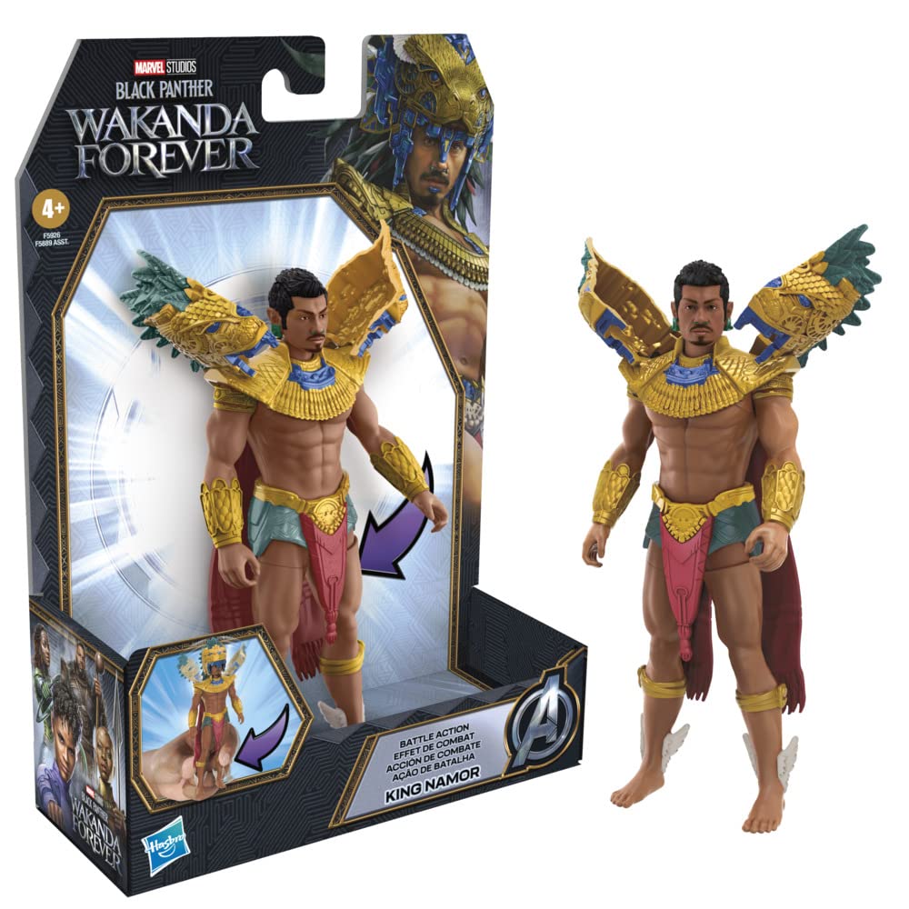 Hasbro Marvel Black Panther Wakanda Forever King Namor Action Figure 6in