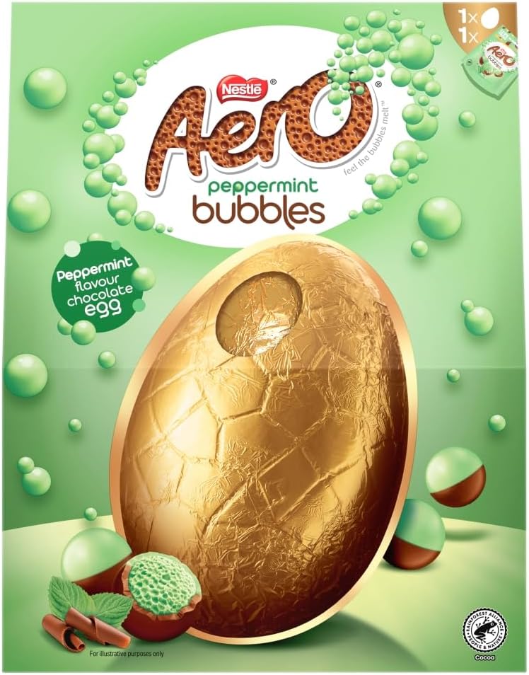 Nestlé Aero Peppermint Mini Eggs Giant Egg & Mini Eggs 230g