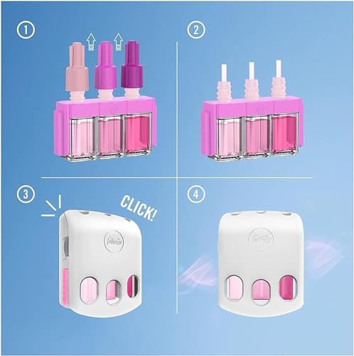 3Volution Spiced Apple Air Freshener - Christmas Air Diffuser Freshener Spray Plug In with 3 Scents Room Fresheners for Home Plug Refills 20ml Pack with Topline Card.