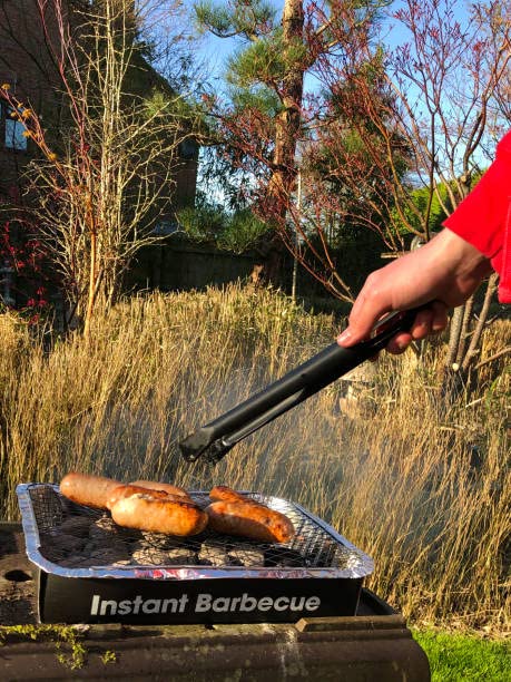Big K Disposable Instant BBQ Tray - Pack of 2 All In One Barbecue Instant Light Charcoal Grill Trays with Topline Card. Ideal for Garden BBQs, Camping, Outdoor Parties and Picnics.