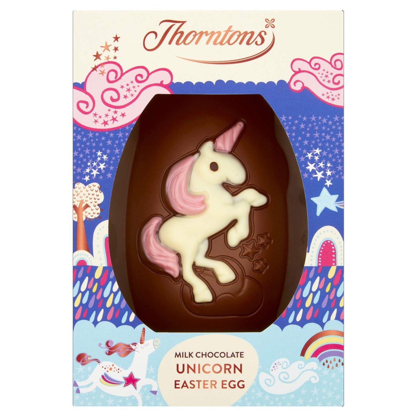Thorntons Easter Milk Chocolate Dinosaur & Unicorn Eggs โ 2 x 151g Fun Gift Set
