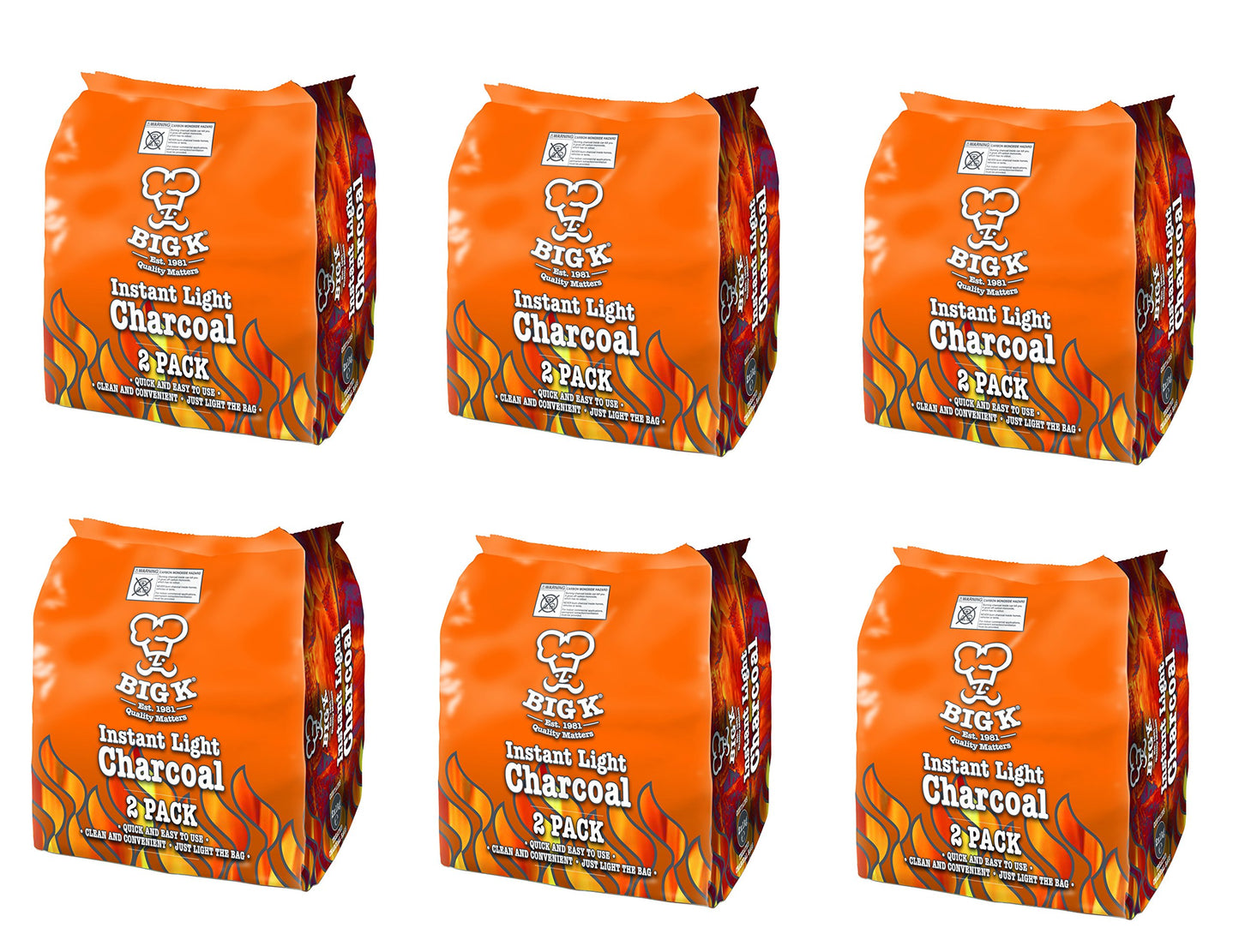 Instant Light Charcoal 12x1kg Bags