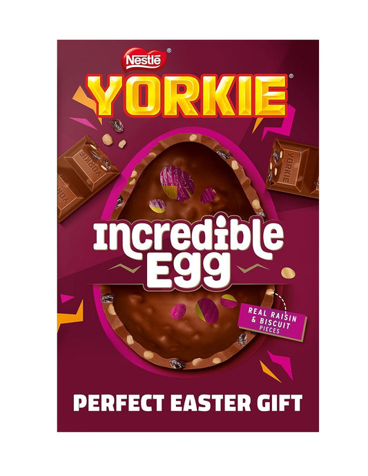Yorkie Raisin & Biscuit Incredible Easter Egg – 388g