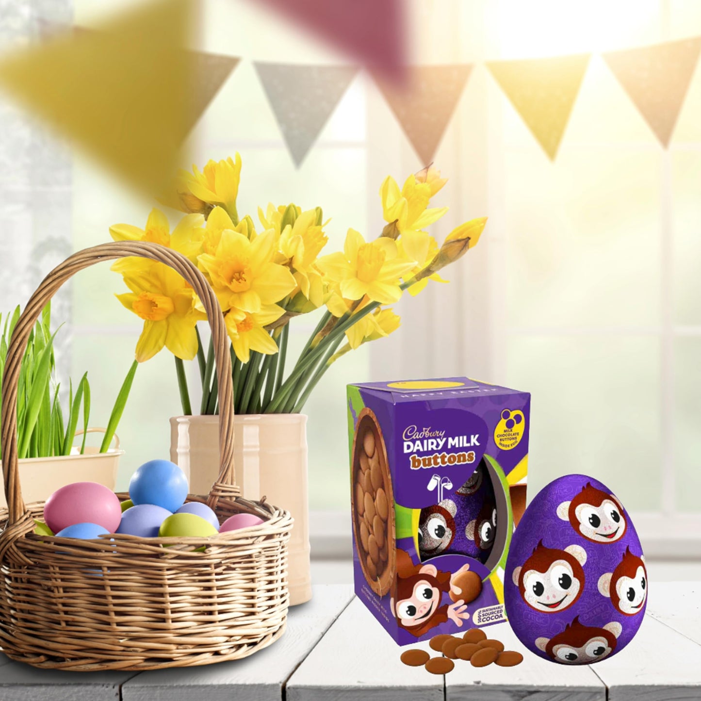 Cadbury Easter Eggs Bulk-  3 x Buttons 98g, 3 x Mini Eggs 97g, 3 x White Buttons 98g