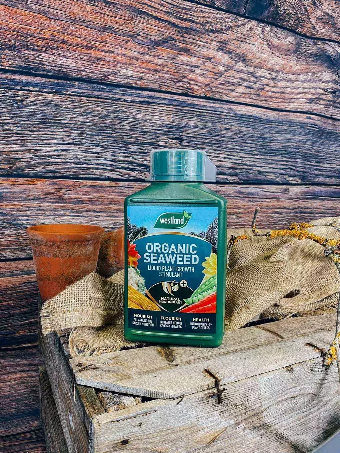 Westland Seaweed Garden Plant Food Organic Liquid 1L Pack of 2