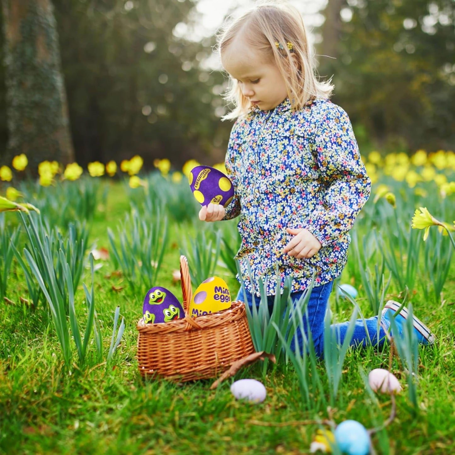 Cadbury Easter Egg 4-Pack β Freddo, Caramel Nibbles, Mini Eggs & Buttons (96gβ97g Each)