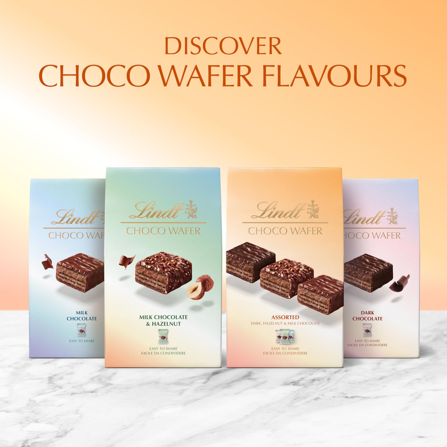 Lindt Choco Wafer Milk Chocolate & Hazelnut Box