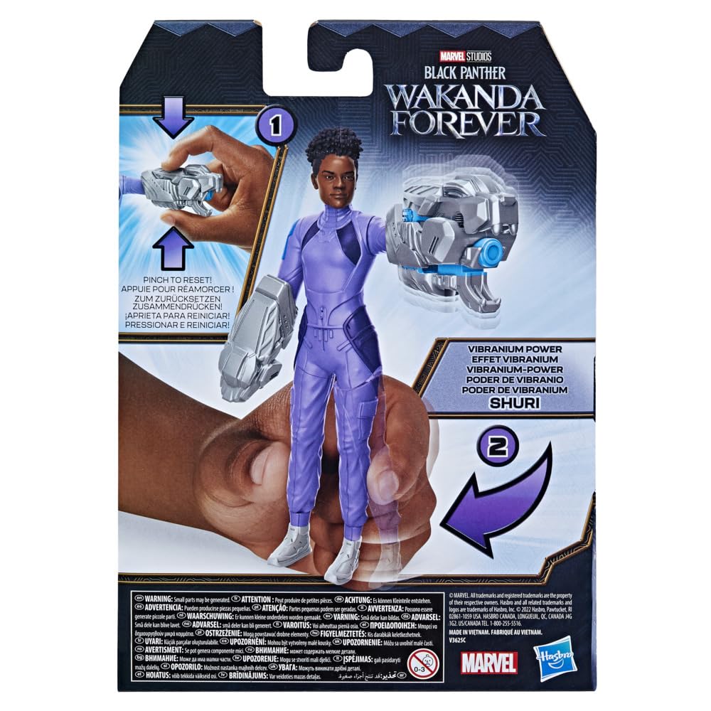 Hasbro Marvel Black Panther Shuri Vibranium Transformation Action Figure 15cm