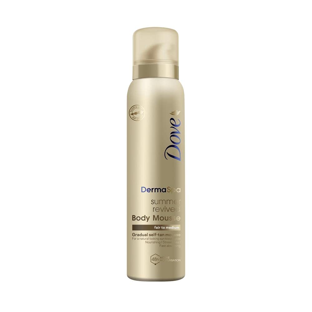 Dove DermaSpa Summer Revived Body Mousse Fair to Medium 150ml Pack of 4