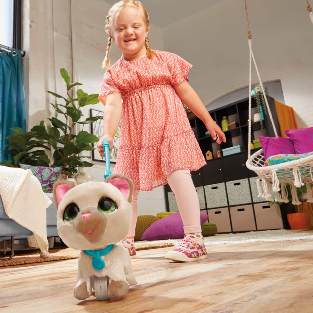 FurReal friends Walkalots Large Racker Interactive Toy Cat for Walking with Sounds and Reactions for Children from 4