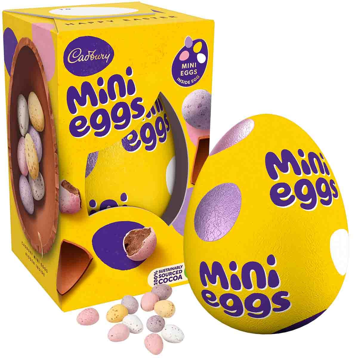 Cadbury Easter Egg 4-Pack β Freddo, Caramel Nibbles, Mini Eggs & Buttons (96gβ97g Each)
