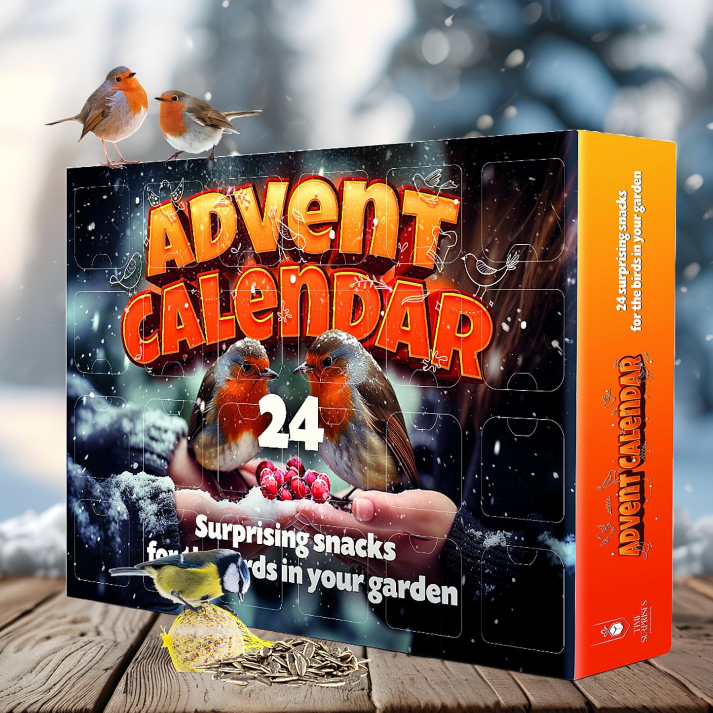 Bird Food Advent Calendar 2024 - Assorted Wild Bird Seed 24 Days Christmas Countdown Advent Calendar. Wild Bird Food for Christmas Stocking Fillers, Secret Santa Garden Gifts, Adult Advent Calendar
