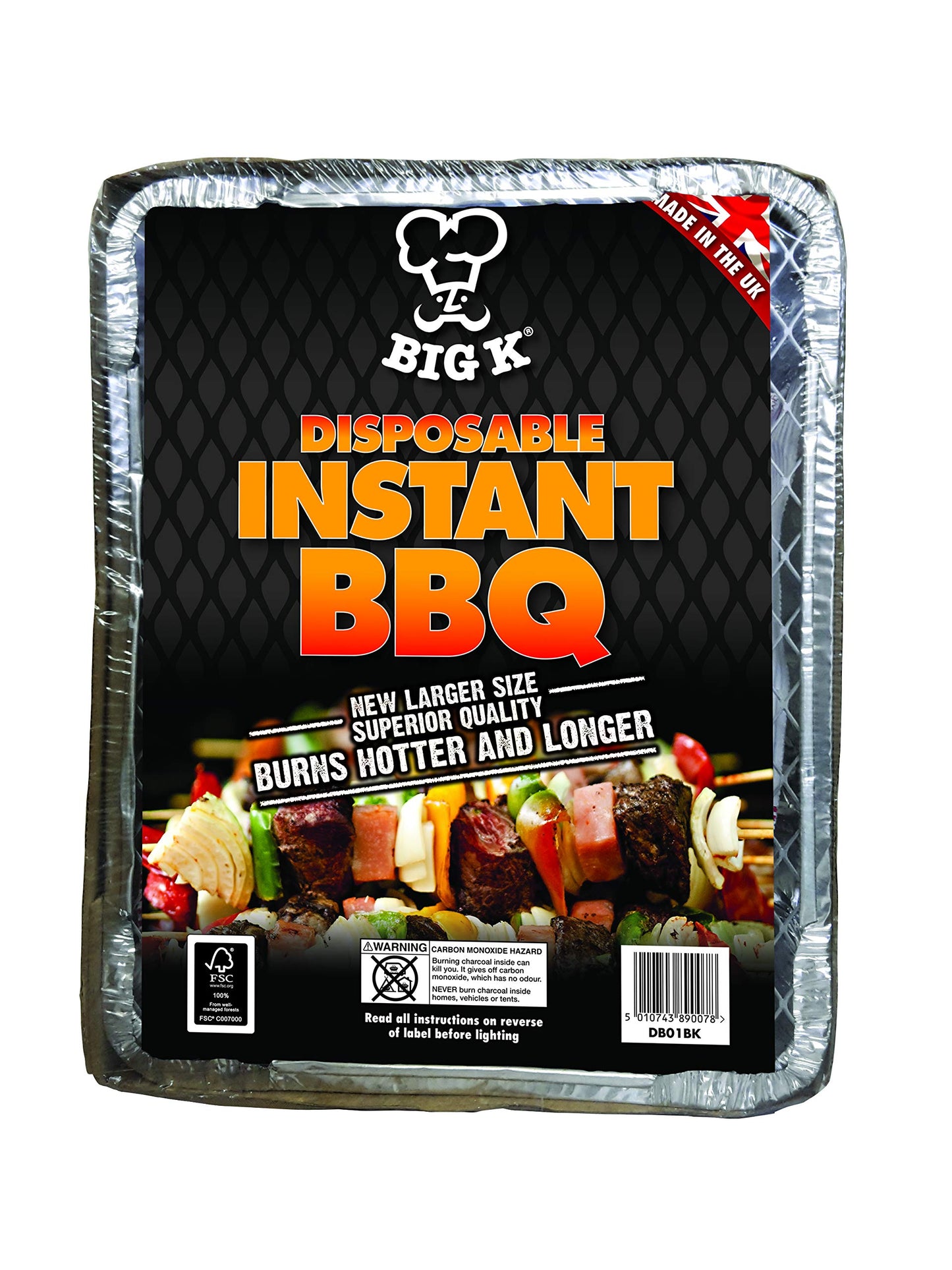 Big K All in One BBQ Picnic Size Disposable Instant BBQ