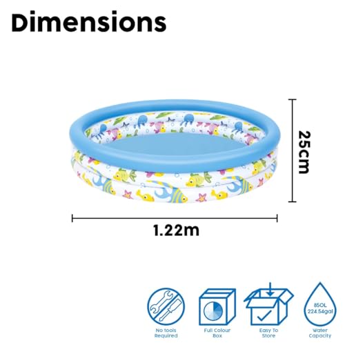 Bestway Fish Themed Paddling Pool