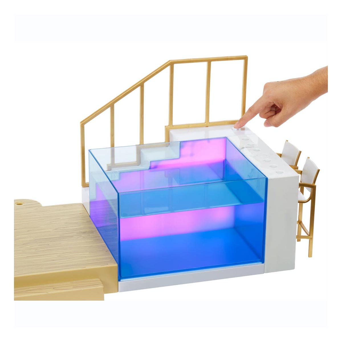 Rainbow High Pacific Coast Colour Change Pool & Beach Club Playset