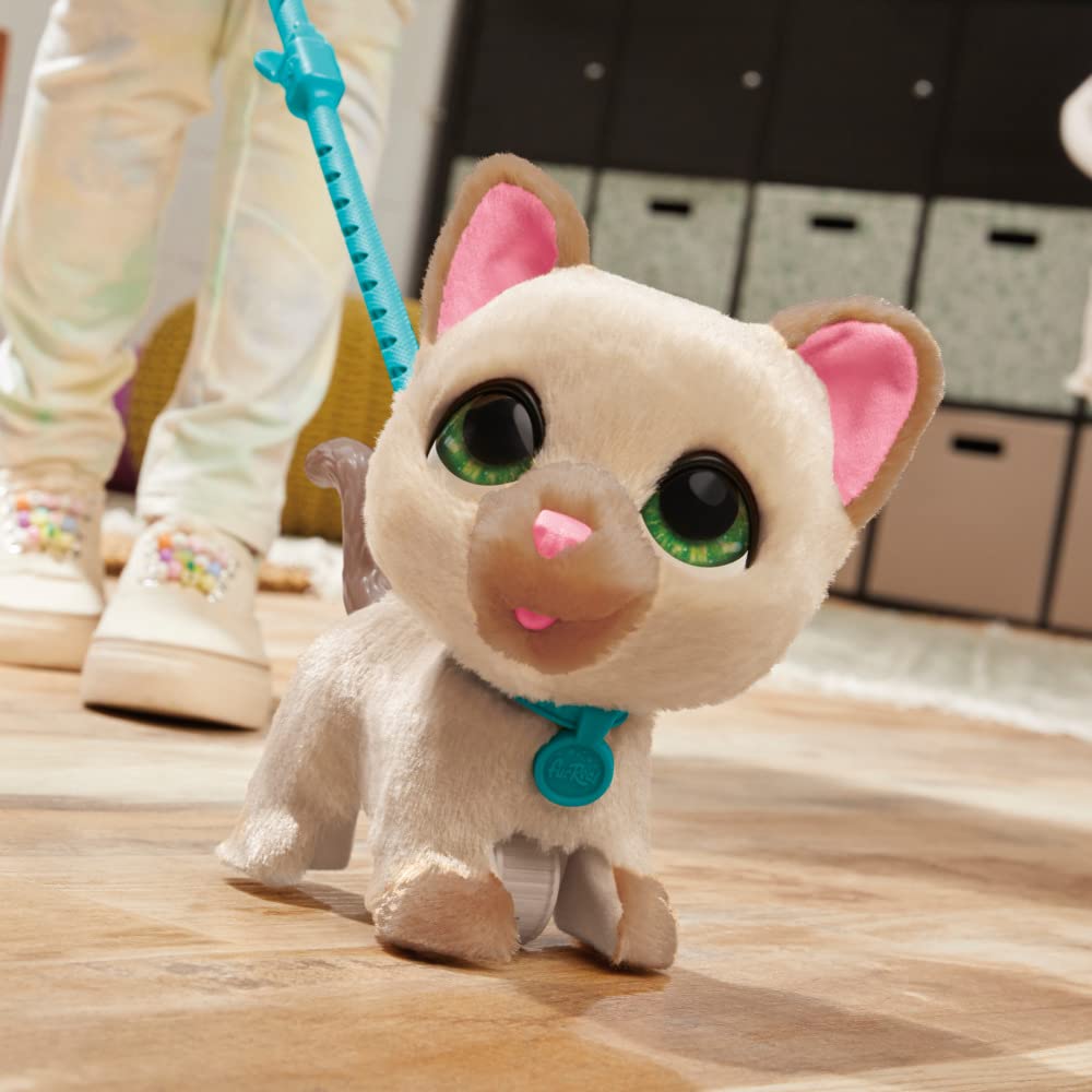 FurReal friends Walkalots Large Racker Interactive Toy Cat for Walking with Sounds and Reactions for Children from 4