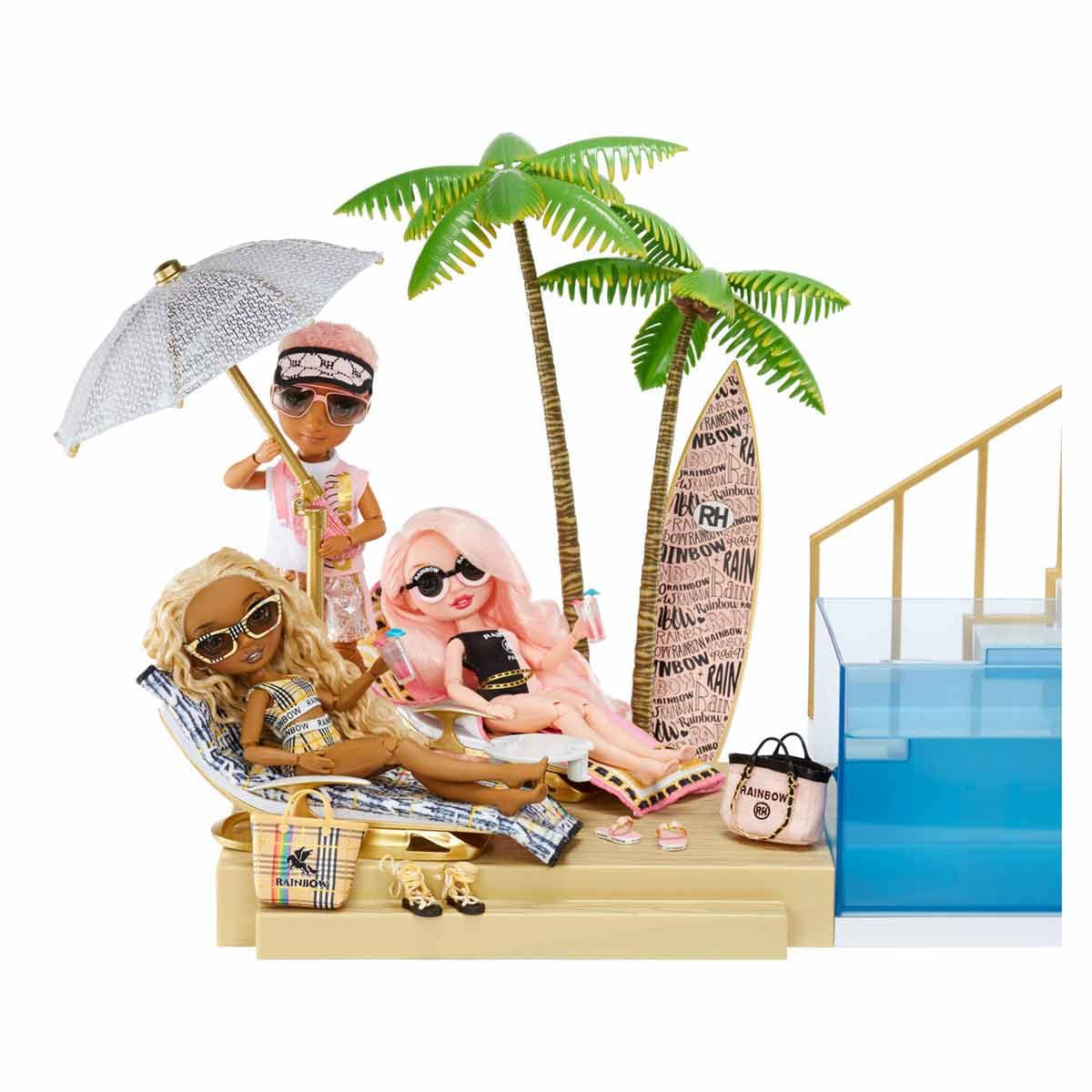 Rainbow High Pacific Coast Colour Change Pool & Beach Club Playset