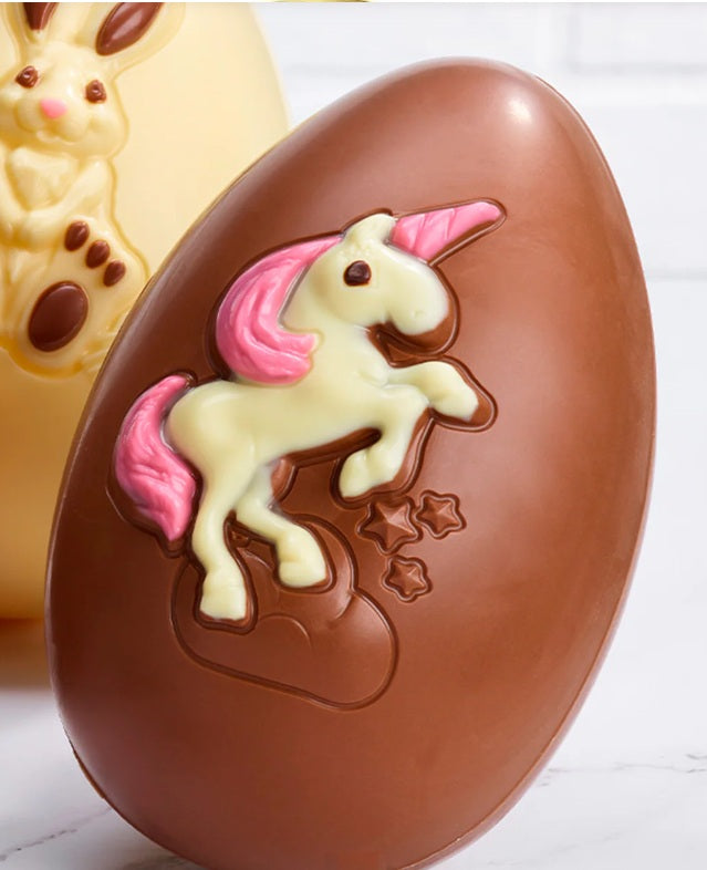 Thorntons Easter Milk Chocolate Dinosaur & Unicorn Eggs โ 2 x 151g Fun Gift Set