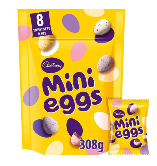 Cadbury Mini Eggs Pouch – 308g Resealable Bag