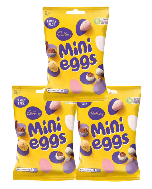 Cadbury Mini Eggs Sharing Bags – Pack of 3 x 270g
