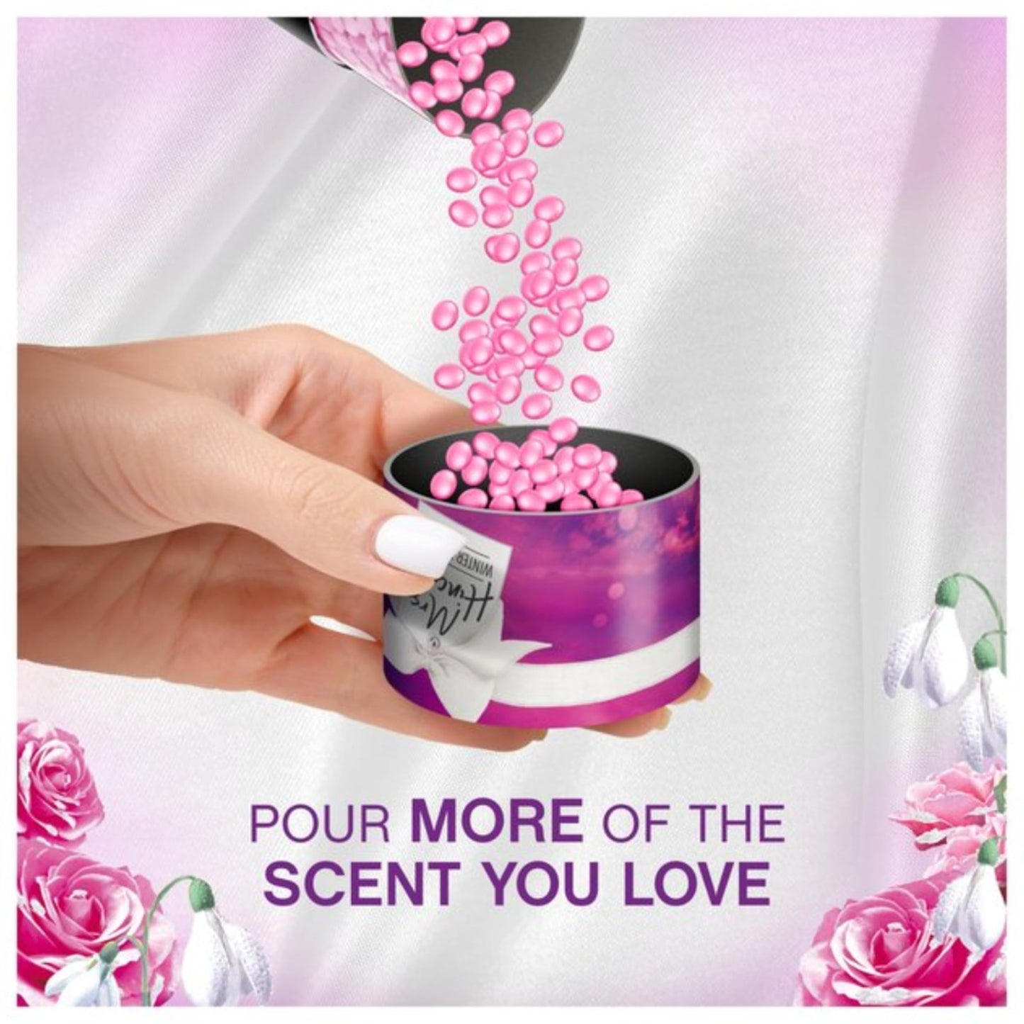 Laundry Fabric Softener Scent Booster - Mrs Hinch Bundle of Frosted Rose Fabric Conditioner 1650ml & 176g Scent Booster Laundry Beads. Laundry Detergent Bulk Buy with Topline Card