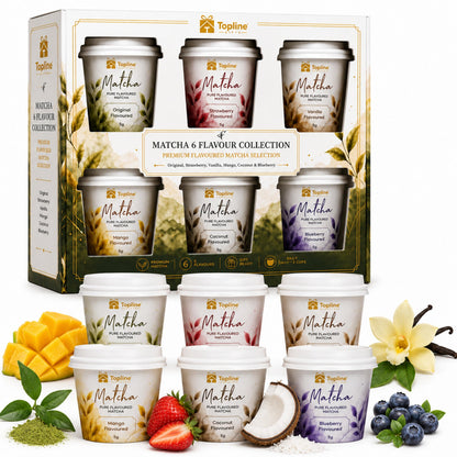 Flavoured Matcha Tea Selection Gift Set – Premium 6 x 5g Matcha Set