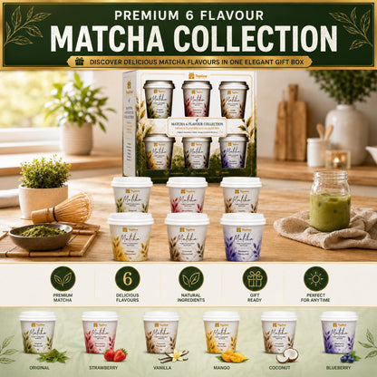 Flavoured Matcha Tea Selection Gift Set – Premium 6 x 5g Matcha Set