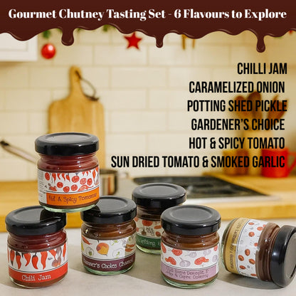 Cheese Wedges, Chutney & Cheeseboard Set