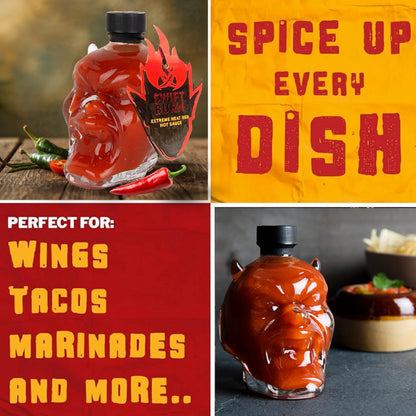Modern Gourmet Swift Burn Devil's Head Extreme Heat Red Hot Sauce 265g