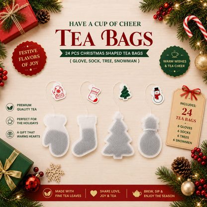 Christmas Tea Selection Gift Box – 24 Tea Bags Flavoured Tea Selection of Herbals & Fruits