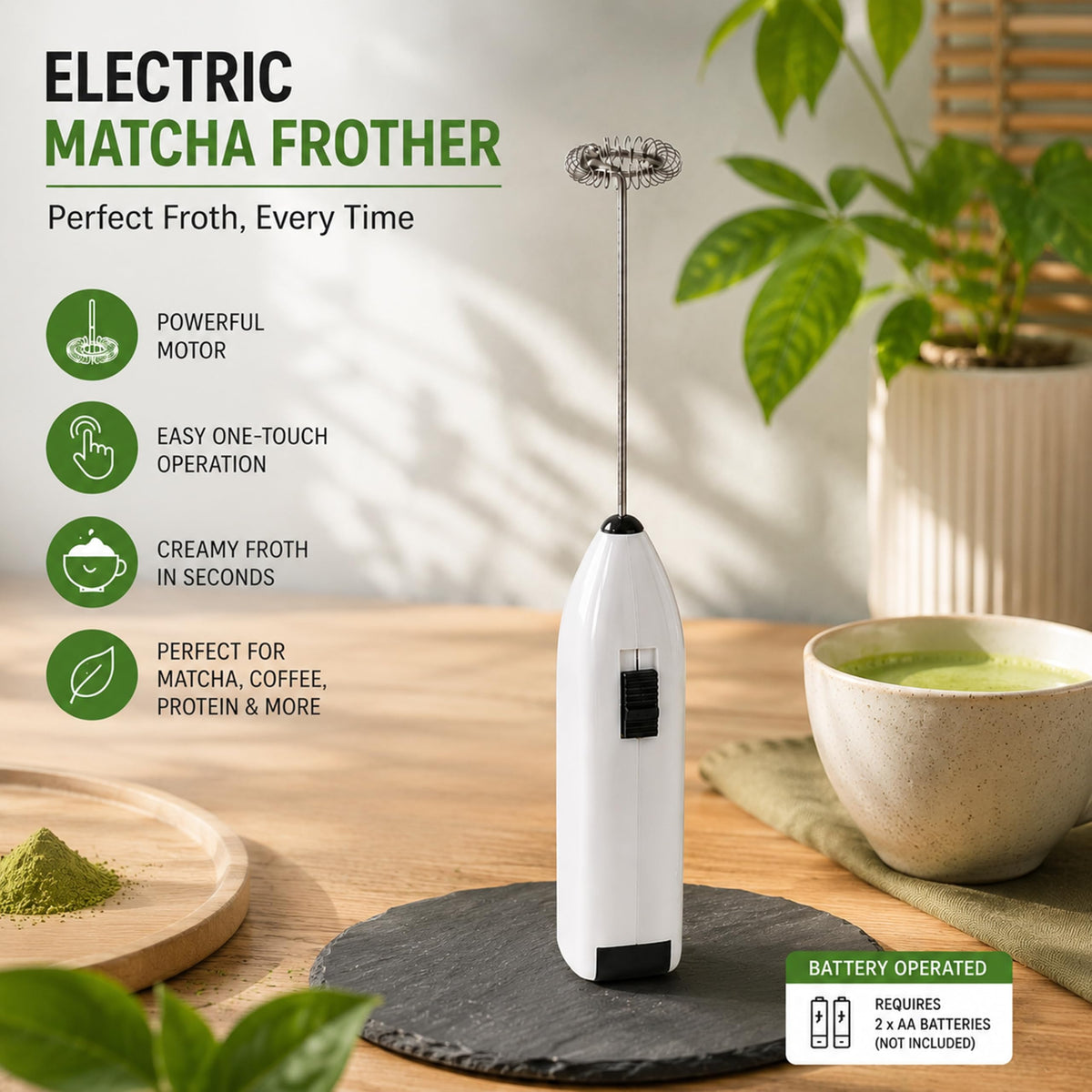 24 Days Matcha Advent Calendar 2026 with Electric Frother