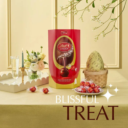 Lindt LINDOR Milk Chocolate Easter Egg – 348g Gift Box