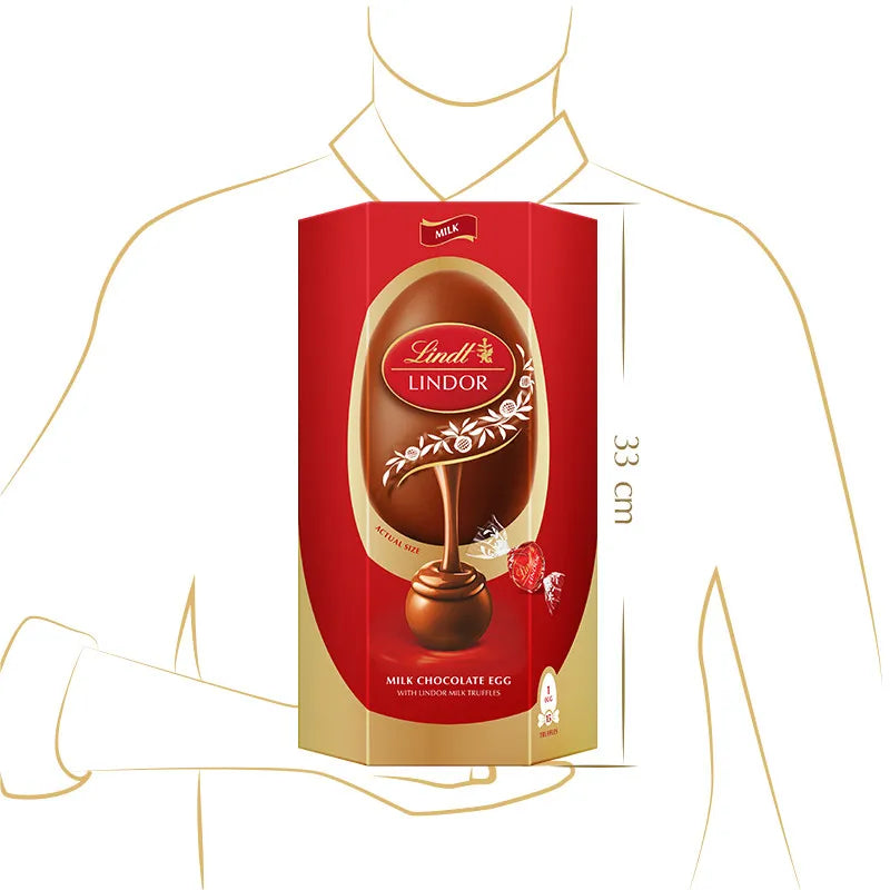 Lindt LINDOR Milk Chocolate Easter Egg – 348g Gift Box